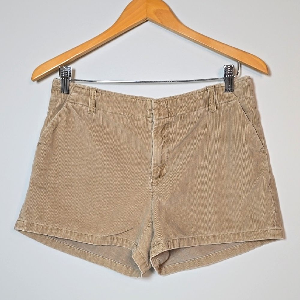 Banana Republic Tan Khaki Mid Rise Shorts Size 6 Corduroy Shorts